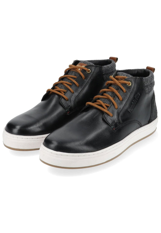 Pantofola d Oro Sneaker Leder Schwarz