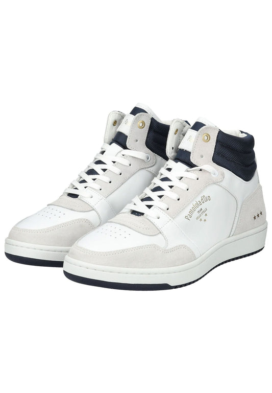 Pantofola d Oro Sneaker Leder/Textil Weiß/Grau