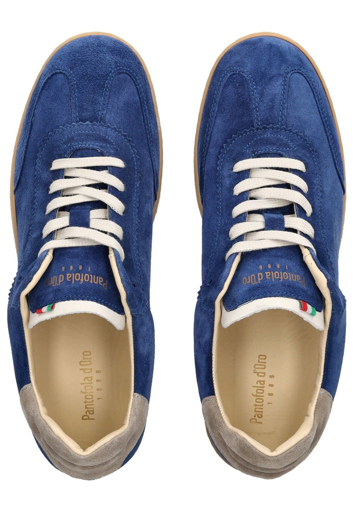 Pantofola d Oro Sneaker Veloursleder Blau/Grau