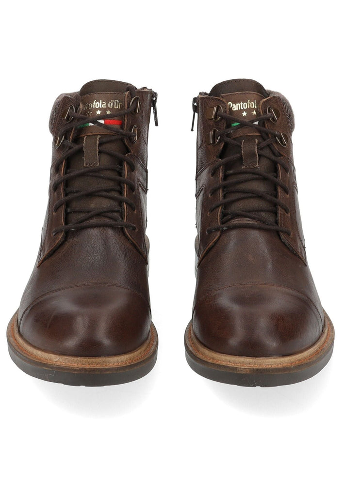 Pantofola d Oro Stiefelette Leder Coffee