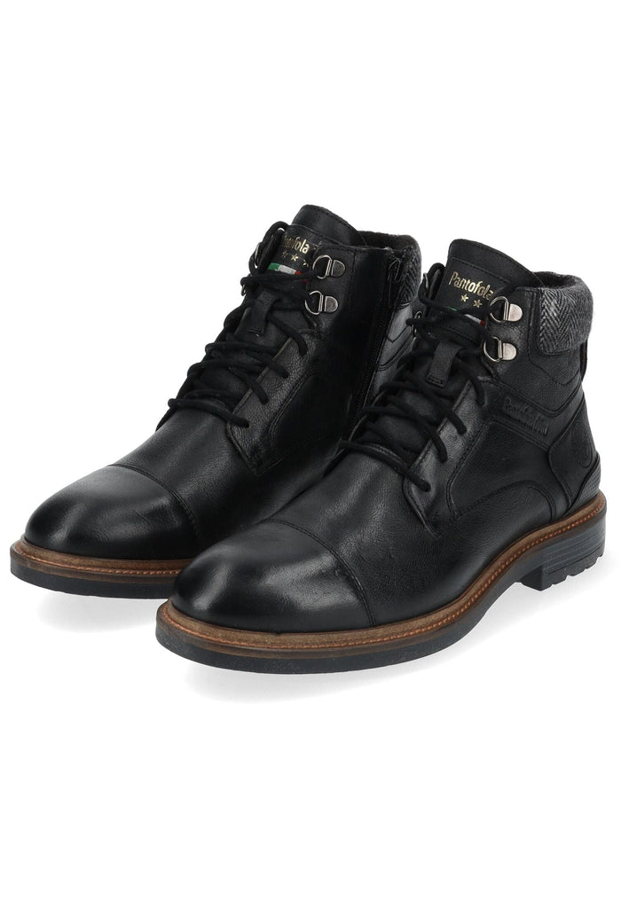 Pantofola d Oro Stiefelette Leder Schwarz