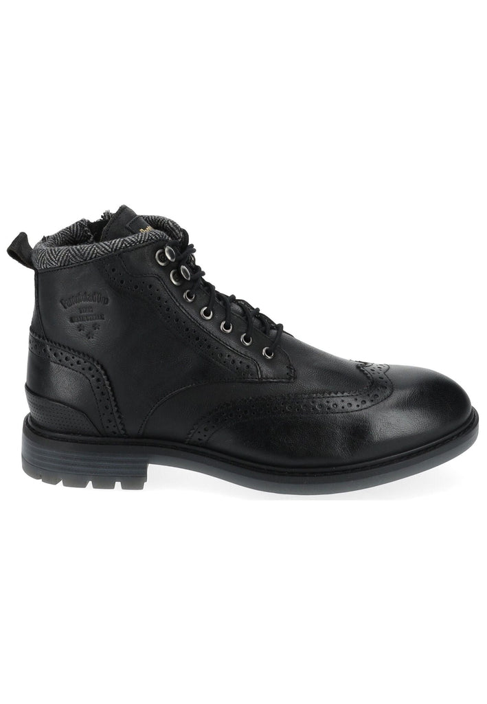 Pantofola d Oro Stiefelette Leder Schwarz