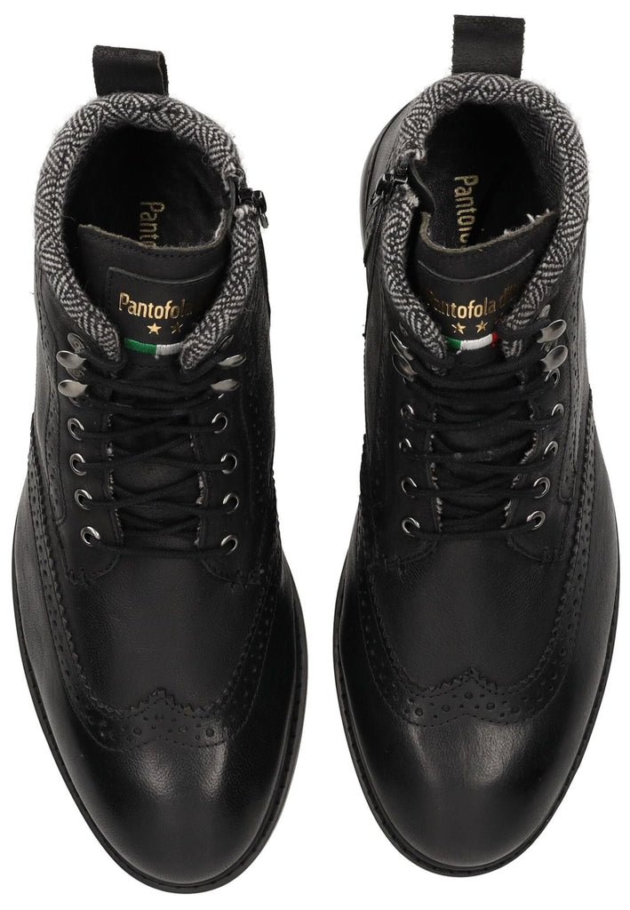 Pantofola d Oro Stiefelette Leder Schwarz