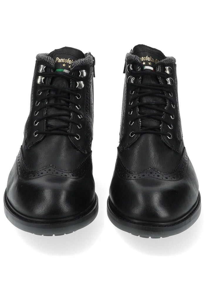 Pantofola d Oro Stiefelette Leder Schwarz
