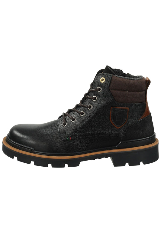 Pantofola d Oro Stiefelette Leder Schwarz Warmfutter