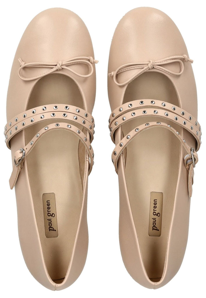 Paul Green Ballerinas Glattleder Beige