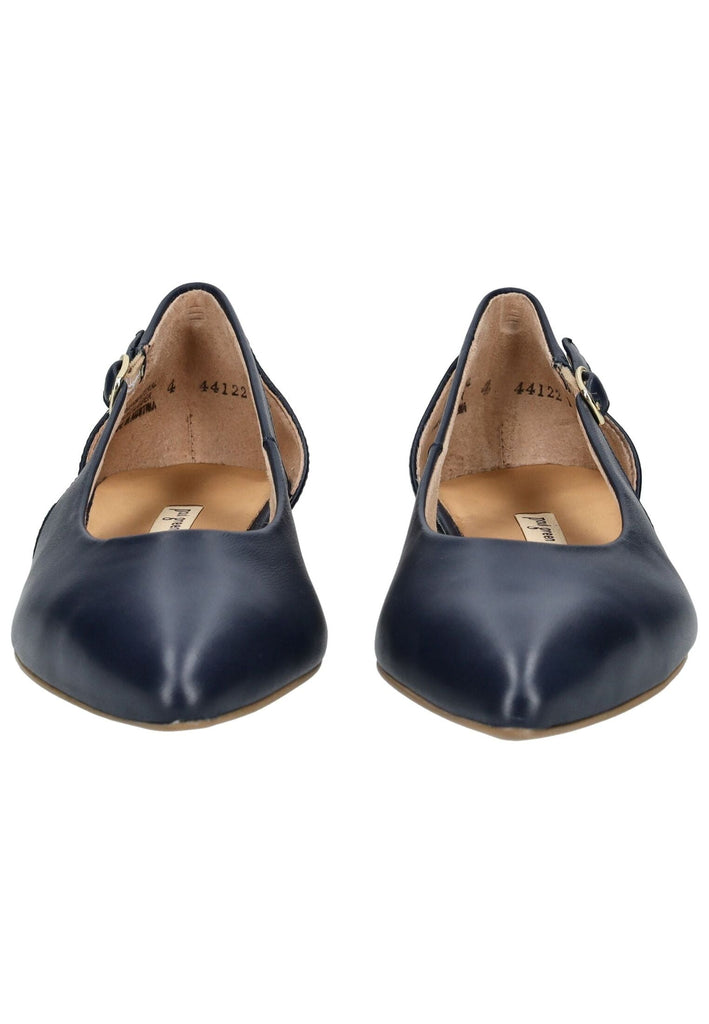 Paul Green Ballerinas Glattleder Dunkelblau