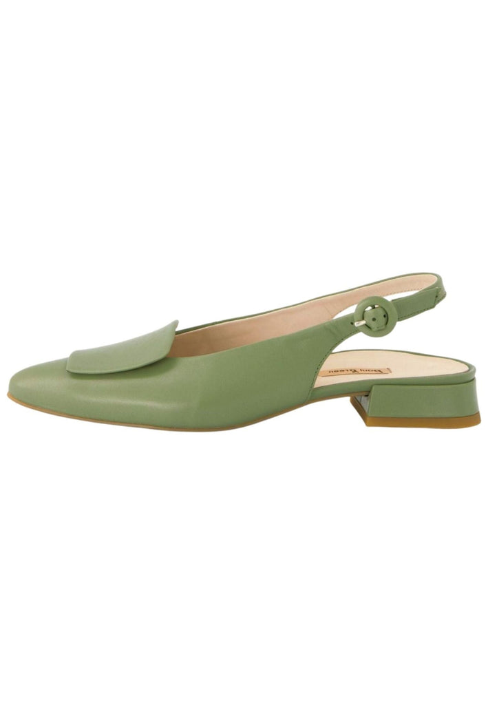 Paul Green Ballerinas Glattleder Grün
