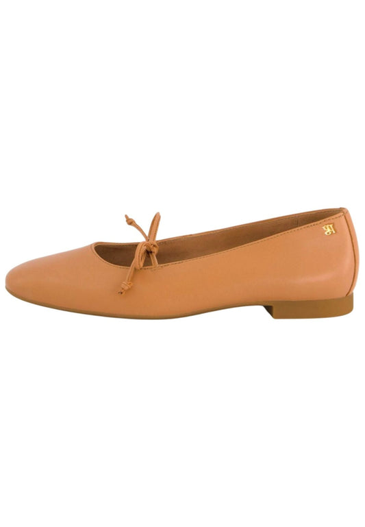 Paul Green Ballerinas Glattleder Hellbraun