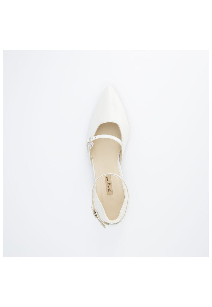 Paul Green Ballerinas Glattleder Ivory