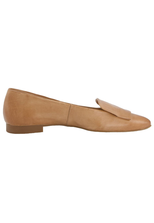 Paul Green Ballerinas Glattleder Mittelbraun