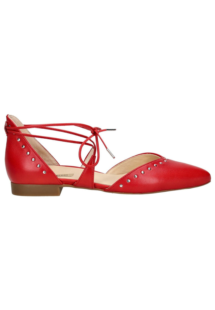 Paul Green Ballerinas Glattleder Rot