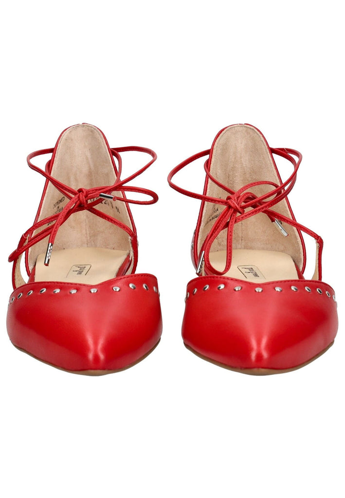 Paul Green Ballerinas Glattleder Rot