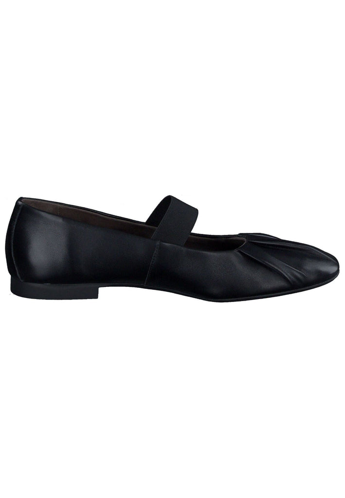 Paul Green Ballerinas Glattleder Schwarz