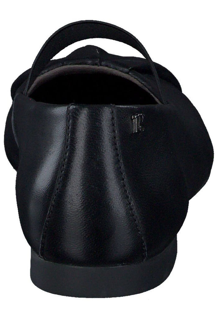 Paul Green Ballerinas Glattleder Schwarz