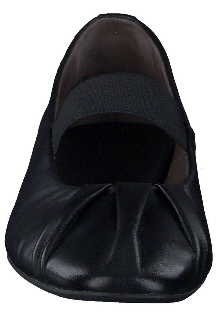 Paul Green Ballerinas Glattleder Schwarz