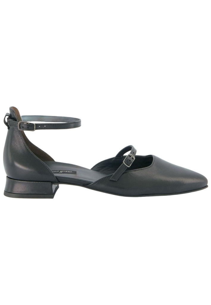 Paul Green Ballerinas Glattleder Schwarz