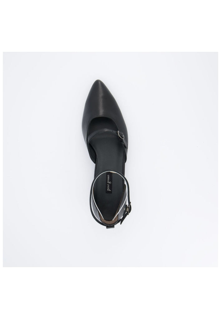 Paul Green Ballerinas Glattleder Schwarz