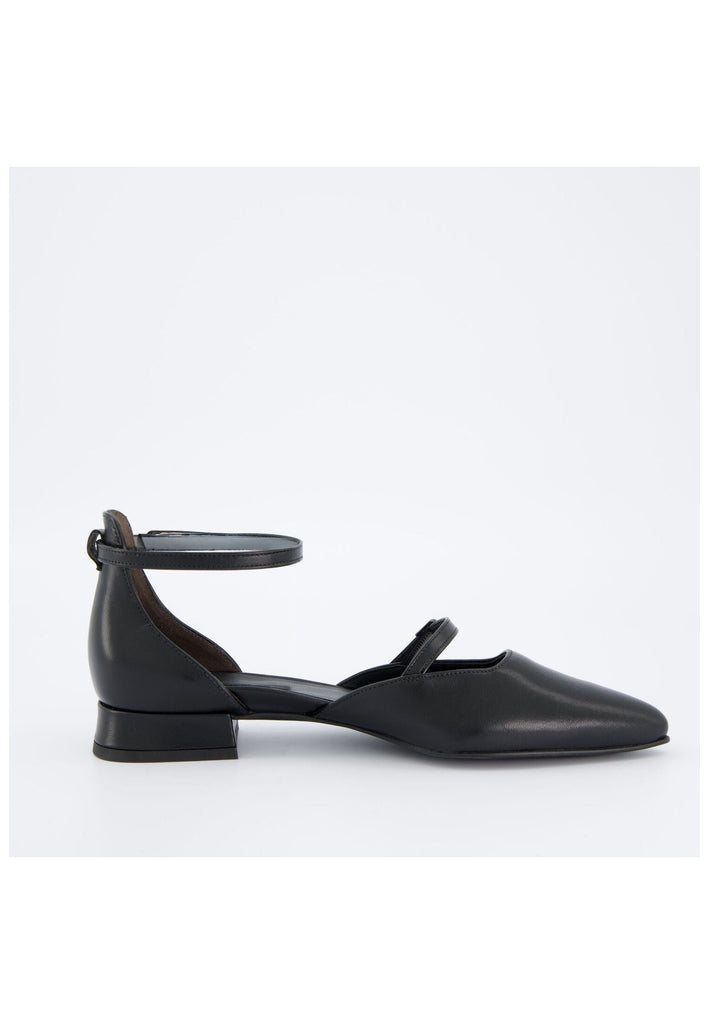 Paul Green Ballerinas Glattleder Schwarz