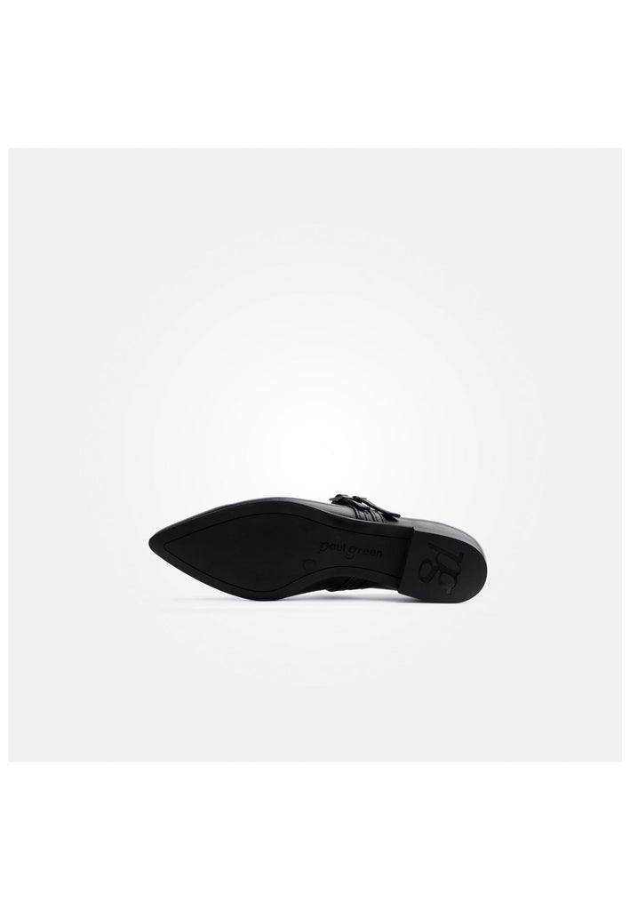 Paul Green Ballerinas Glattleder Schwarz