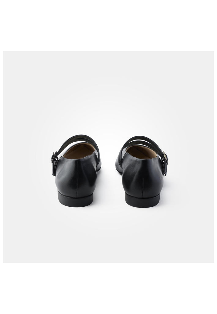 Paul Green Ballerinas Glattleder Schwarz