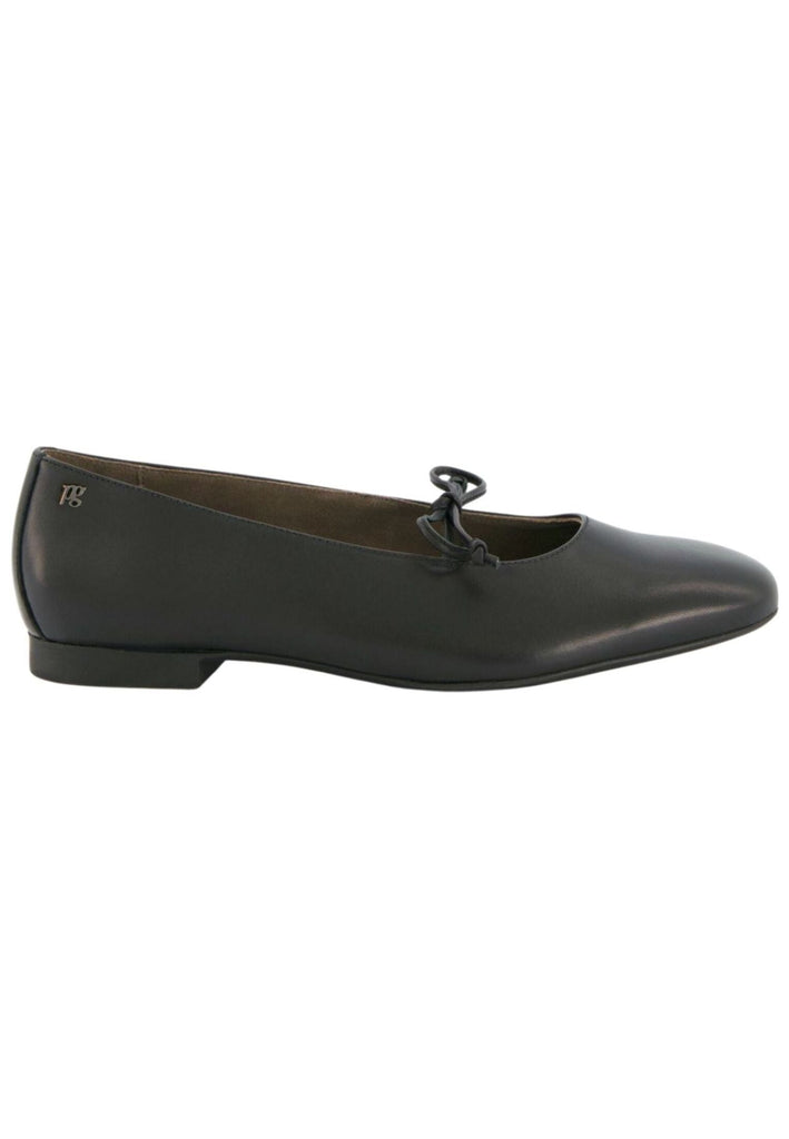 Paul Green Ballerinas Glattleder Schwarz