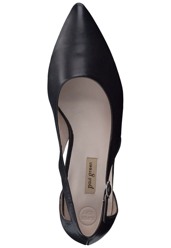 Paul Green Ballerinas Glattleder Schwarz