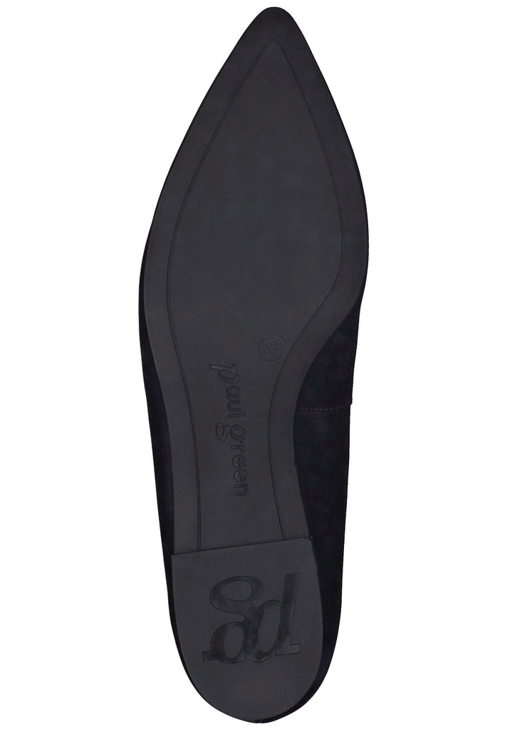 Paul Green Ballerinas Glattleder Schwarz