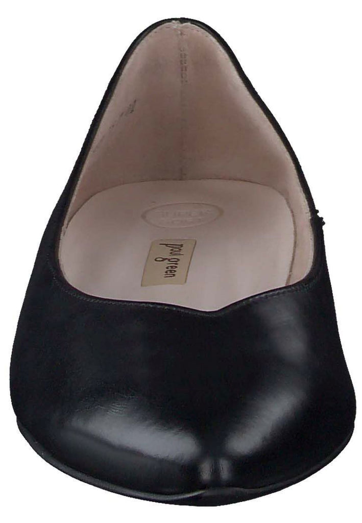 Paul Green Ballerinas Glattleder Schwarz