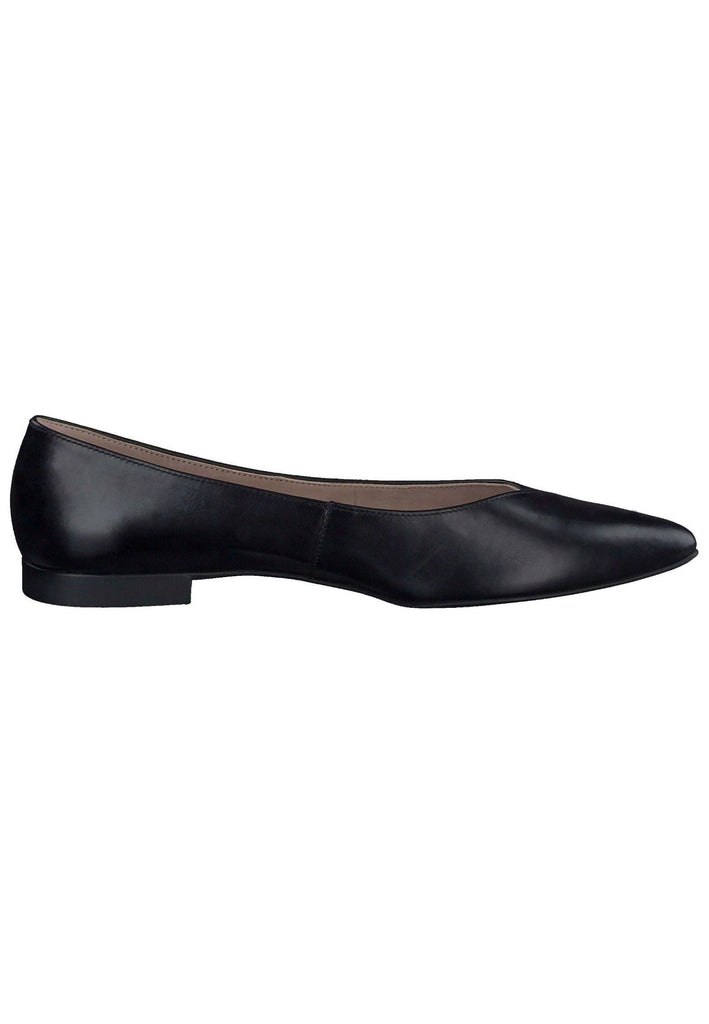 Paul Green Ballerinas Glattleder Schwarz