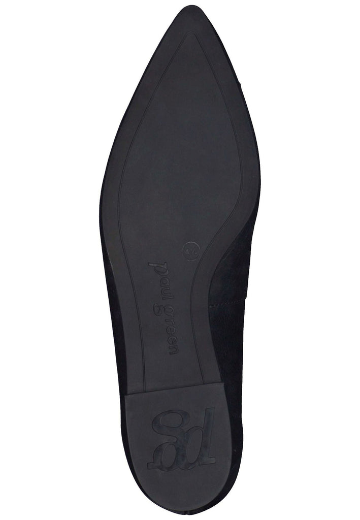 Paul Green Ballerinas Glattleder Schwarz