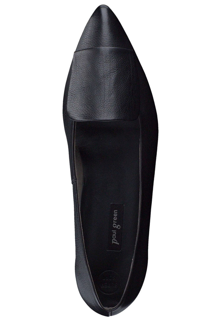 Paul Green Ballerinas Glattleder Schwarz