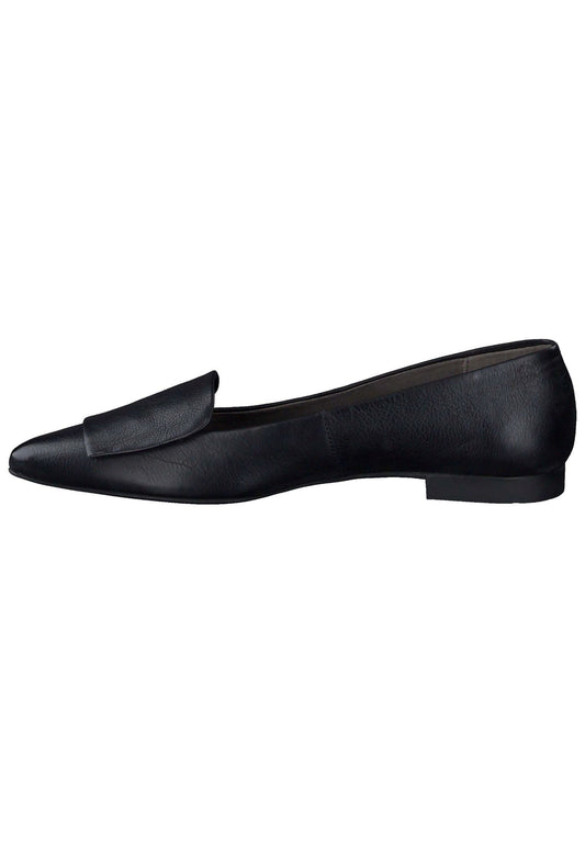 Paul Green Ballerinas Glattleder Schwarz