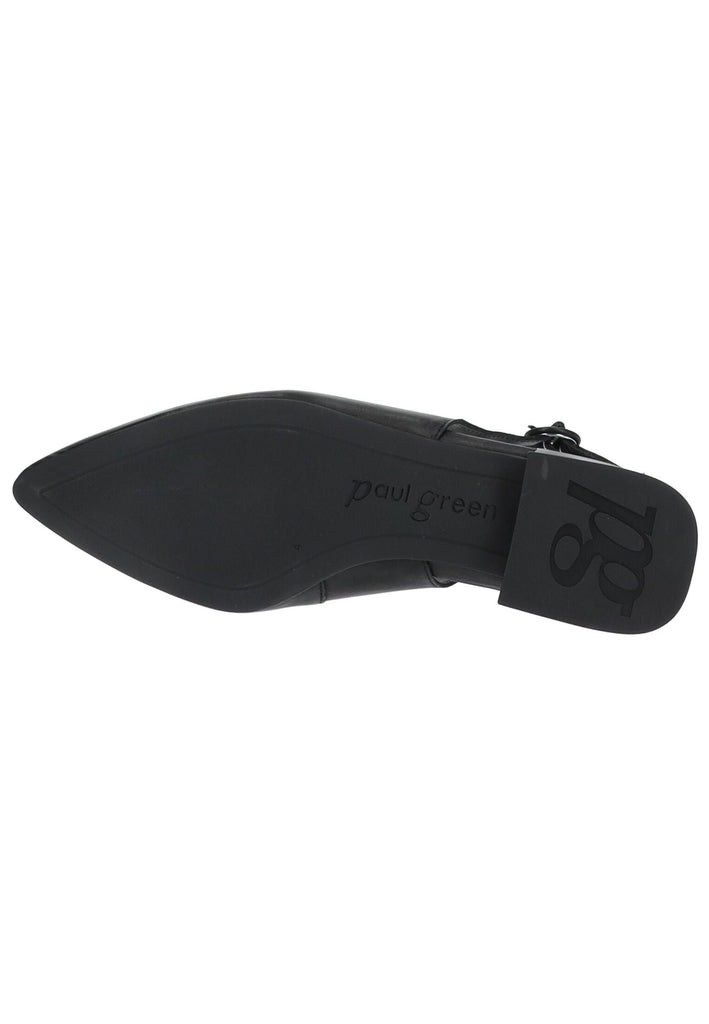Paul Green Ballerinas Glattleder Schwarz