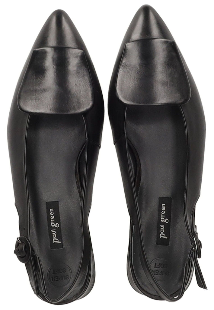 Paul Green Ballerinas Glattleder Schwarz