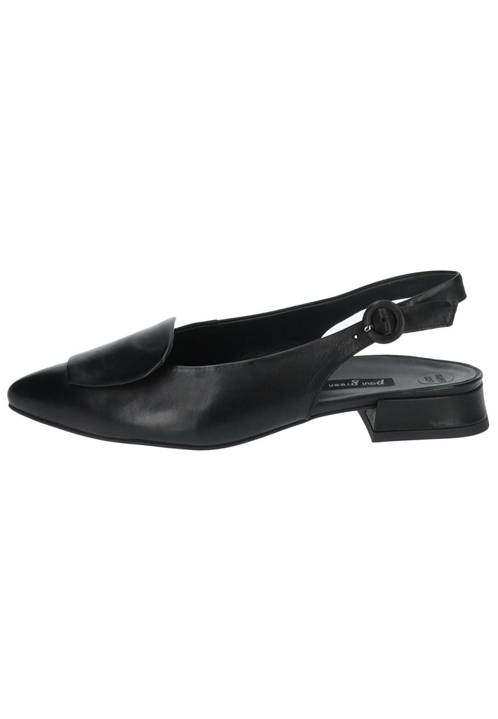 Paul Green Ballerinas Glattleder Schwarz
