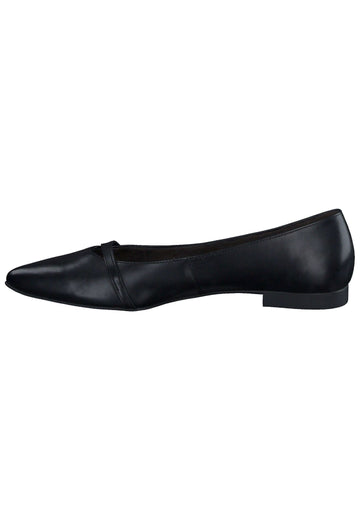 Paul Green Ballerinas Glattleder Schwarz