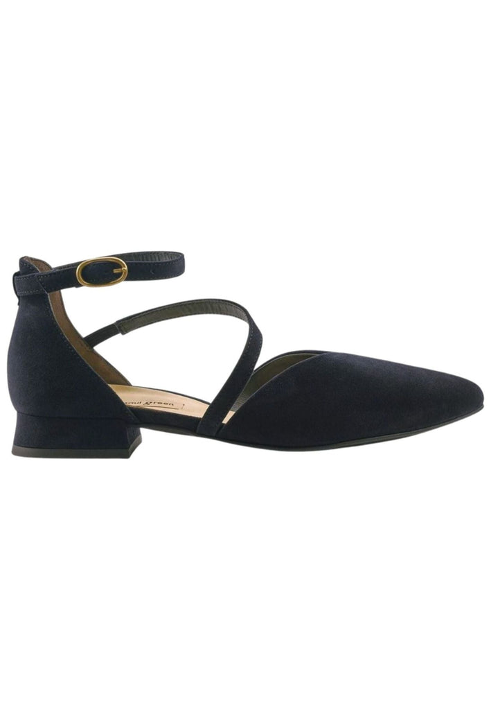 Paul Green Ballerinas Leder Blau