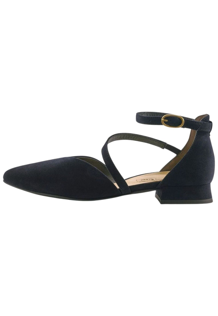 Paul Green Ballerinas Leder Blau