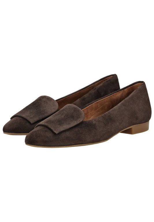 Paul Green Ballerinas Leder Braun