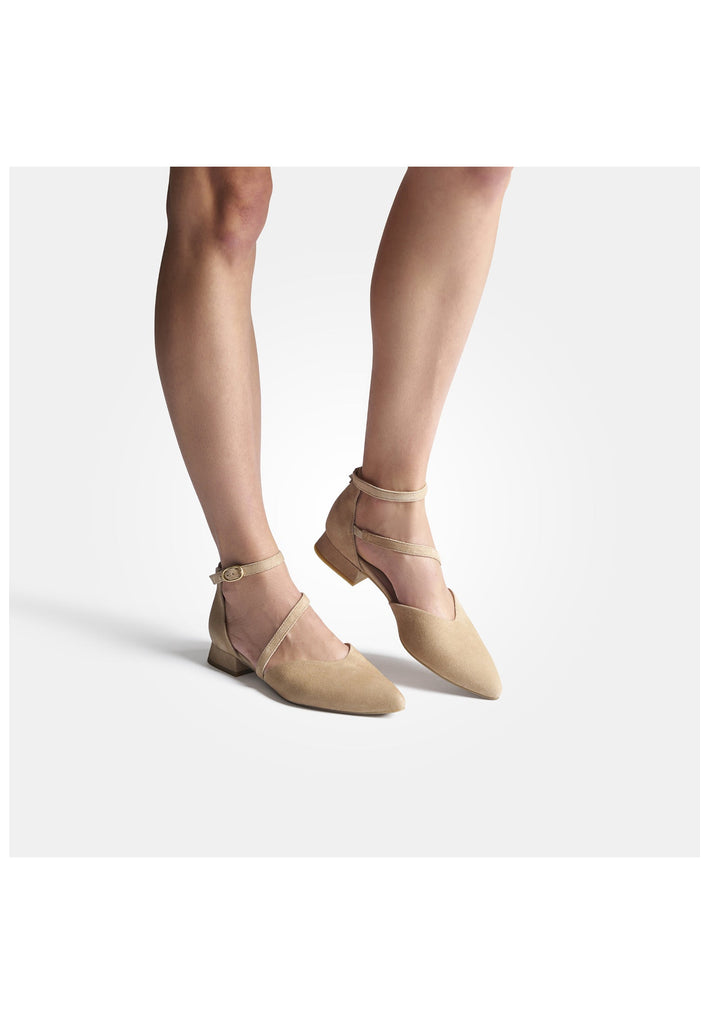 Paul Green Ballerinas Leder Hellbraun