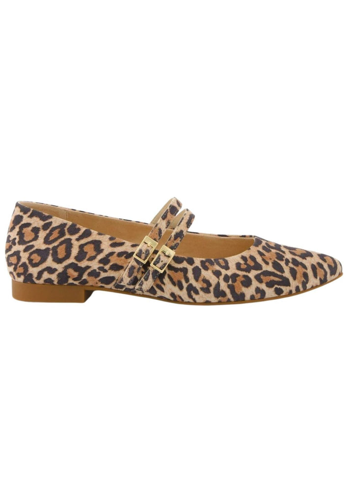 Paul Green Ballerinas Leder Leopard