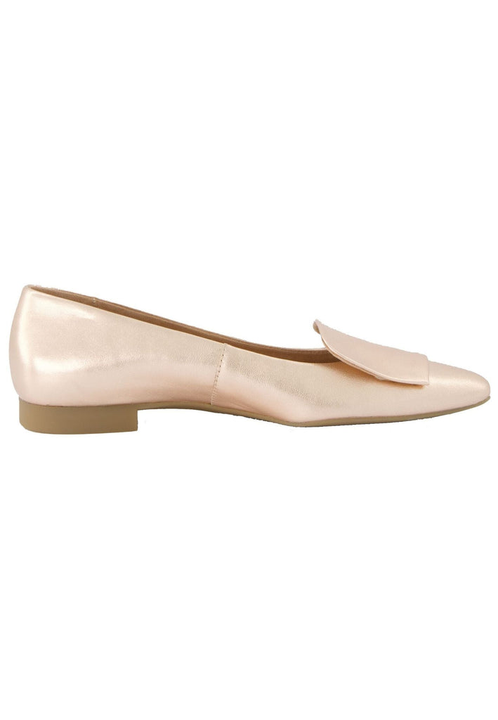 Paul Green Ballerinas Leder Metallic Rose