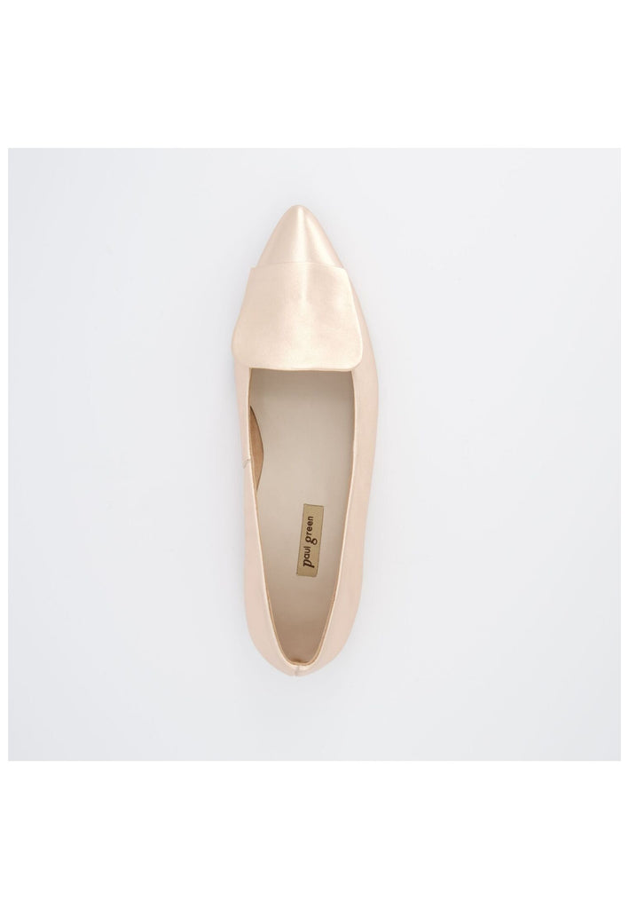 Paul Green Ballerinas Leder Metallic Rose