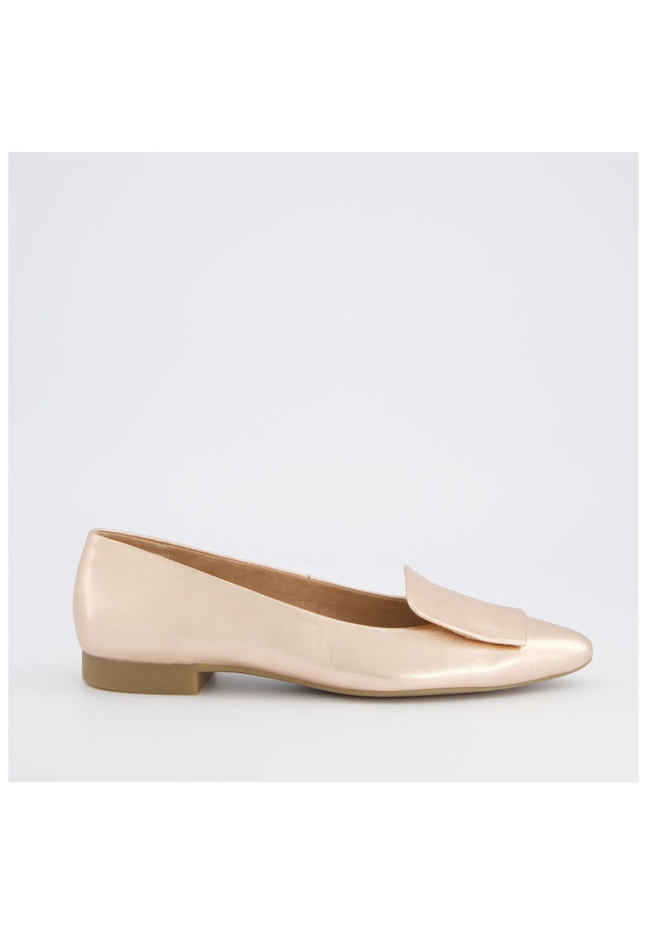 Paul Green Ballerinas Leder Metallic Rose