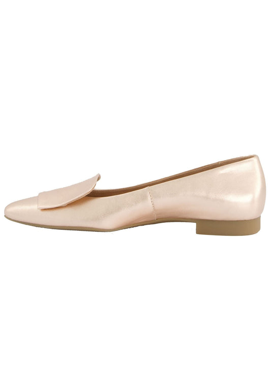 Paul Green Ballerinas Leder Metallic Rose