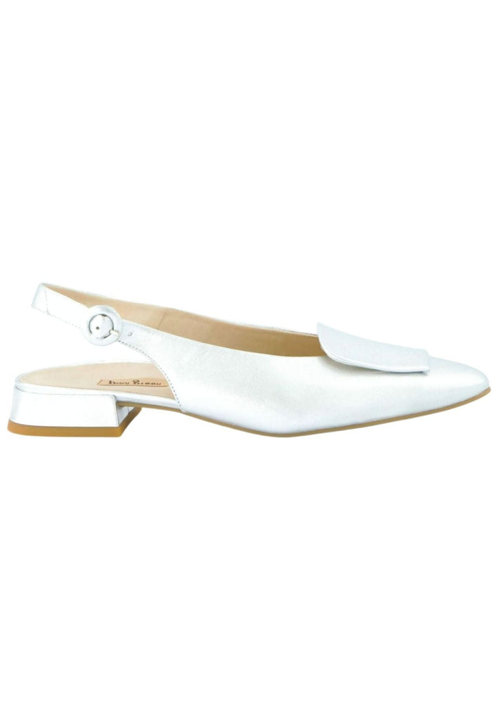 Paul Green Ballerinas Leder Metallic Silver
