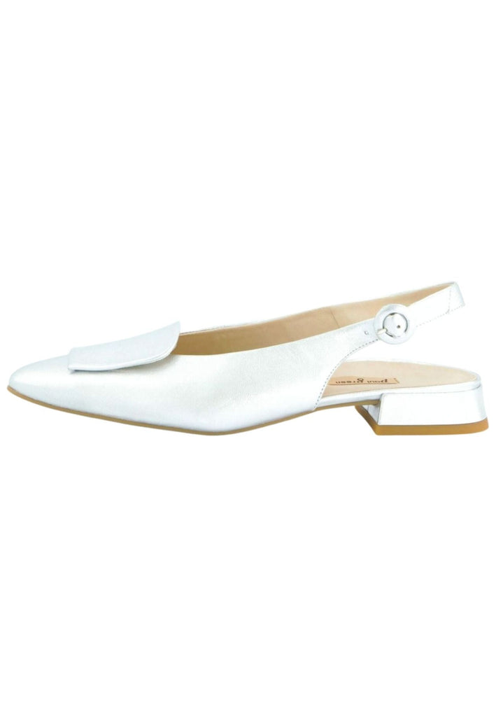 Paul Green Ballerinas Leder Metallic Silver