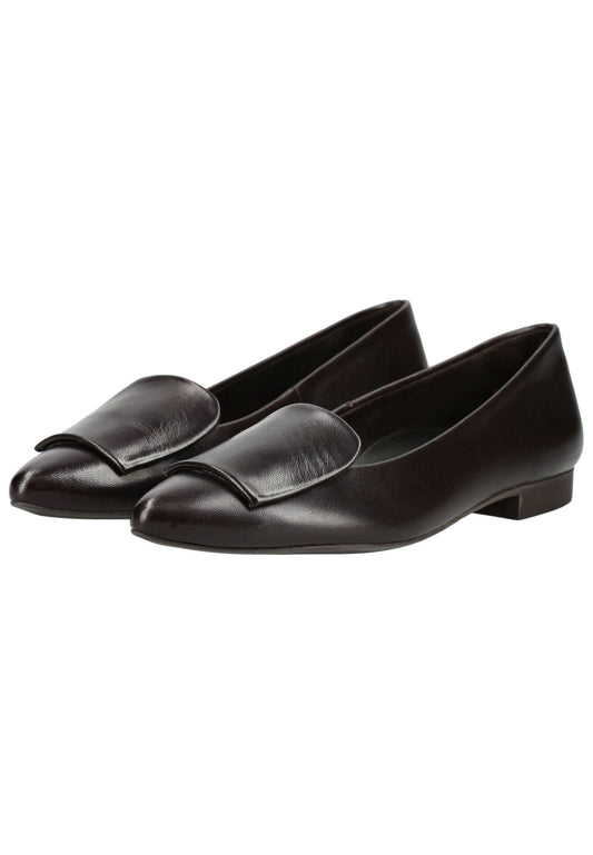 Paul Green Ballerinas Leder Mocca
