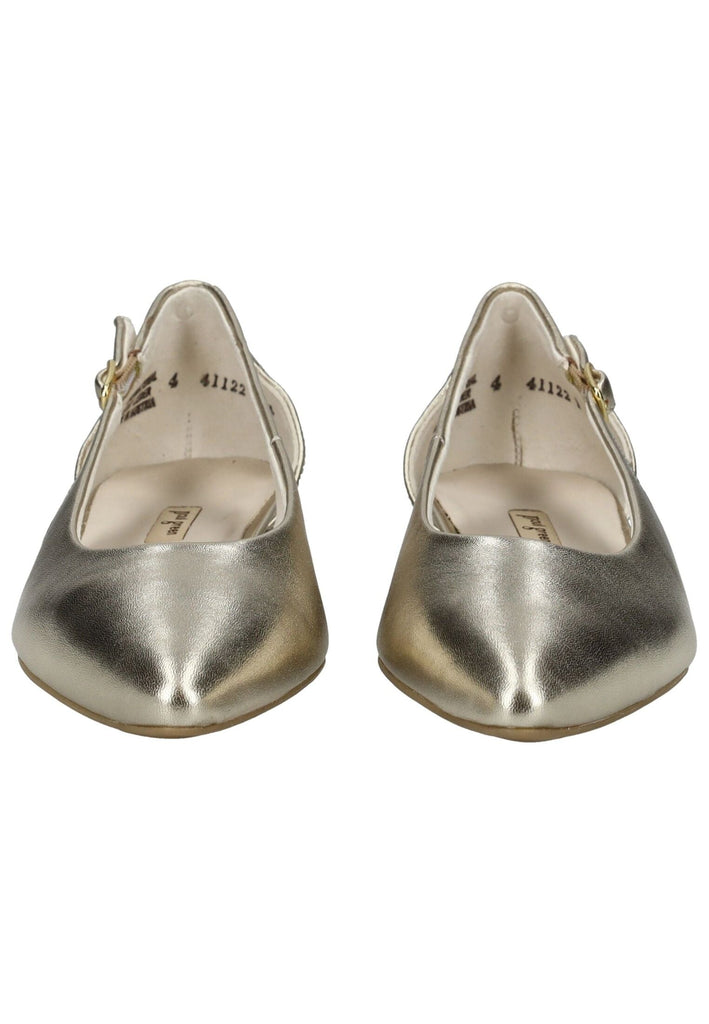 Paul Green Ballerinas Leder Platin